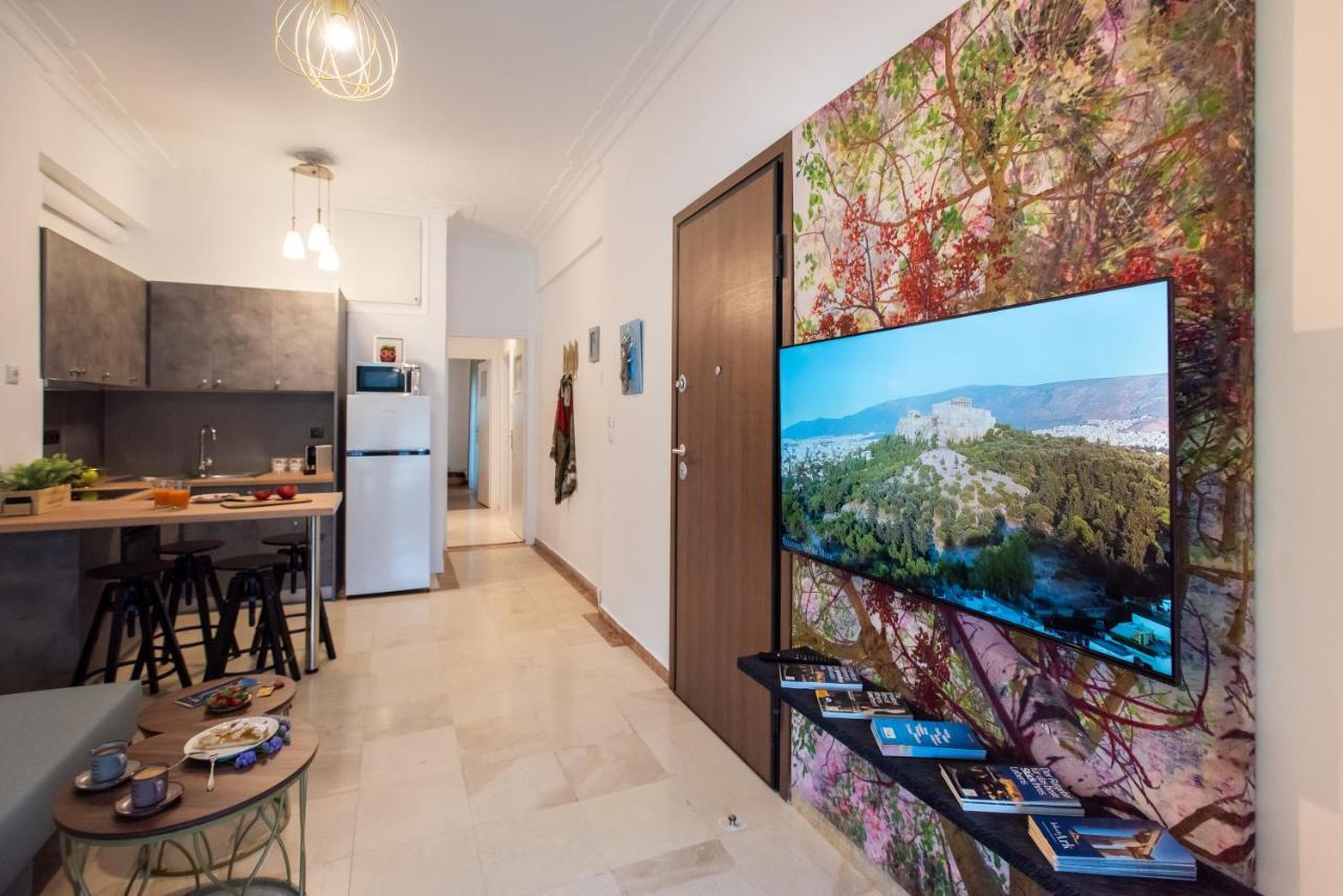 Blue Ark Boho Stay At Acropolis Athen Exterior foto